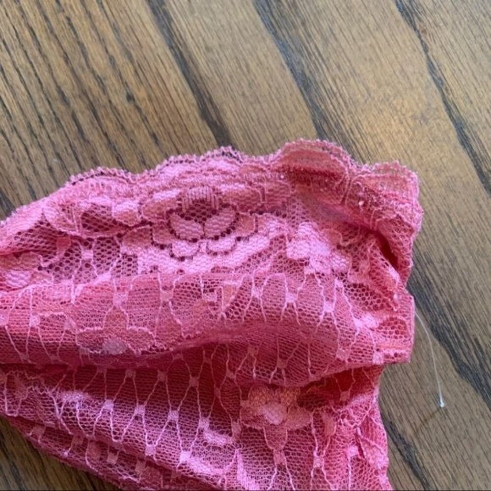 Intimately Free People Essential Lace Bandeau Size Small Peony Pink Mauve New - Picture 3 of 7